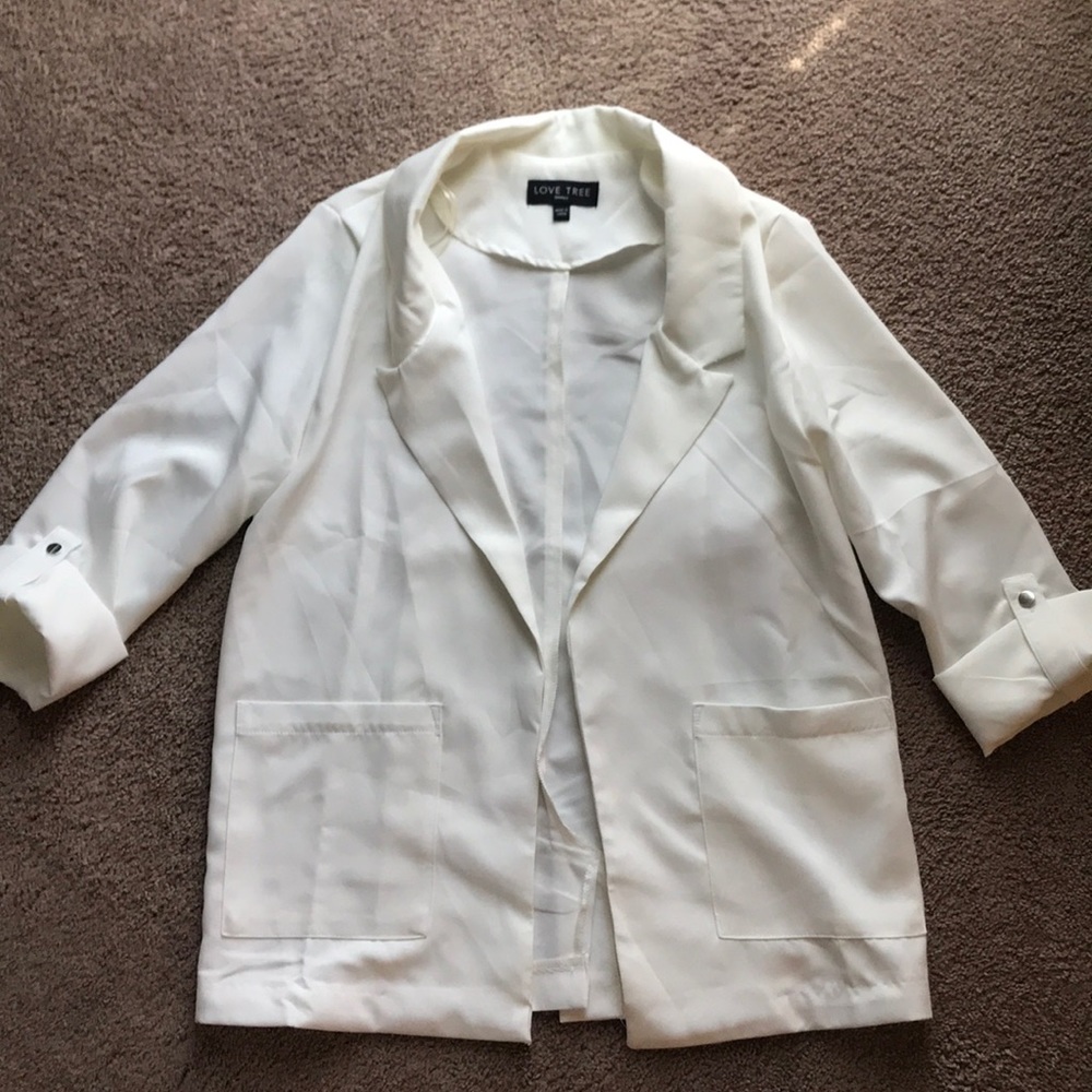 Women’s white blazer